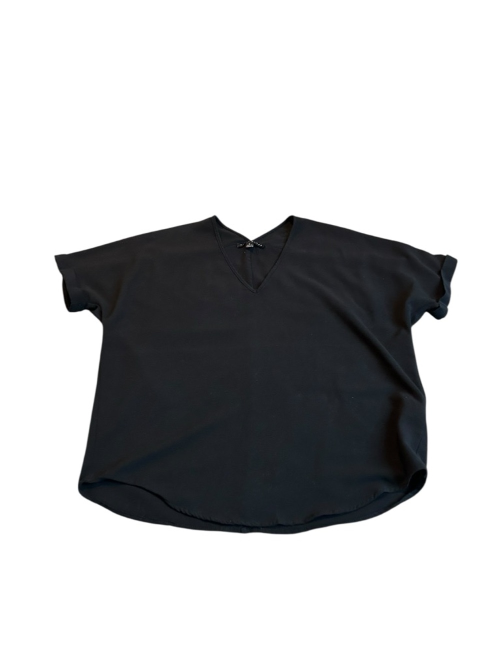 HAUTE MONDE black crepe blouse